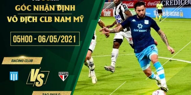 Racing Club vs Sao Paulo 5h00