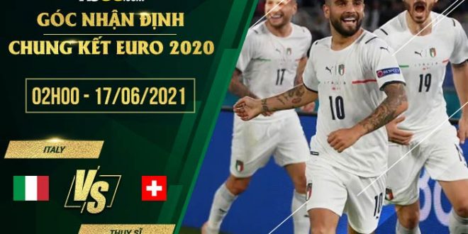 Italia vs Thụy Sỹ 2h00 ngày 17/06/2021