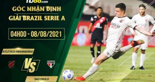 Kèo thơm Atletico Paranaense vs Sao PauloKèo thơm Atletico Paranaense vs Sao Paulo