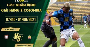 Kèo thơm Boyaca Chico vs Barranquilla FC