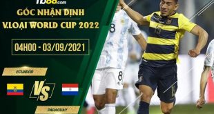 Kèo thơm Ecuador vs Paraguay