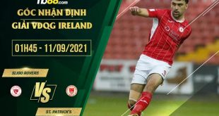 Tỷ lệ kèo Sligo Rovers vs St. Patrick's