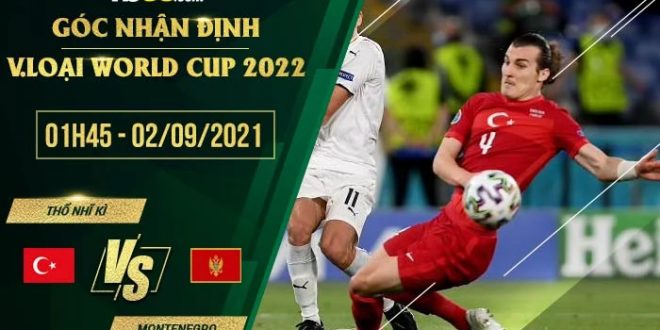 Kèo hot Thổ Nhĩ Kỳ vs Montenegro