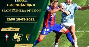 Tỷ lệ kèo Celta Vigo vs Cadiz
