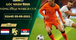 Kèo thơm Hà Lan vs Montenegro