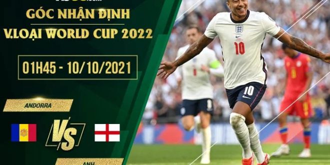 Tỷ lệ kèo Andorra vs Anh