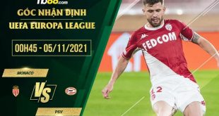 Tỷ lệ kèo Monaco vs PSV 0h45