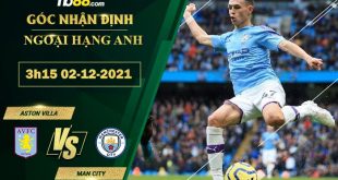 Tỷ lệ kèo Aston Villa vs Man City