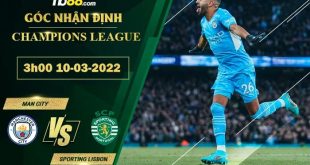 Tỷ lệ kèo Man City vs Sporting Lisbon