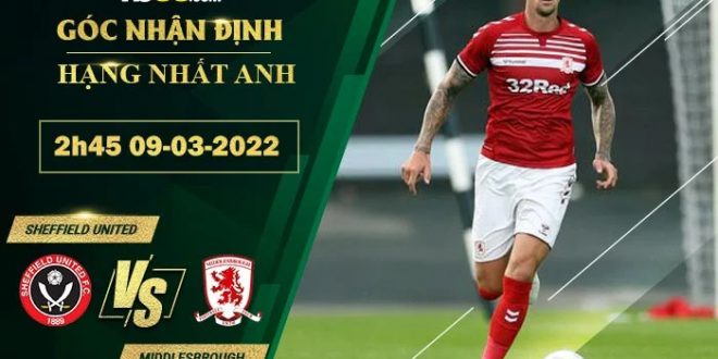 Tỷ lệ kèo Sheffield United vs Middlesbrough