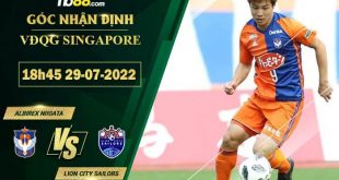 Kèo hôm nay Albirex Niigata vs Lion City Sailors