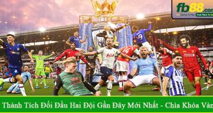 thành tích đối đầu hai đội gần đây mới nhất