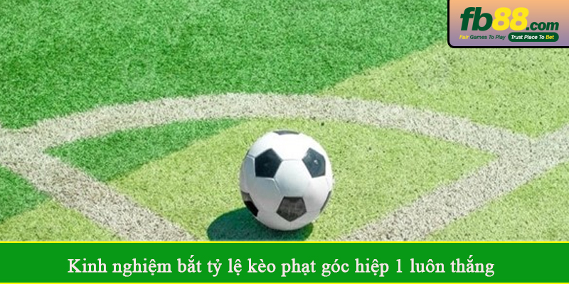 Kinh nghiệm bắt tỷ lệ kèo phạt góc hiệp 1 luôn thắng