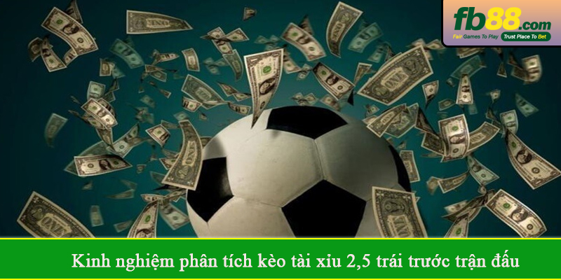 Kinh nghiệm phân tích kèo tài xỉu 2,5 trái trước trận đấu