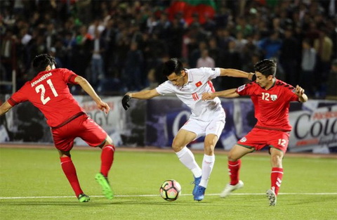Doi tuyen bong da Afghanistan nam cung bang voi DT Viet Nam tai vong loai Asian Cup 2019.